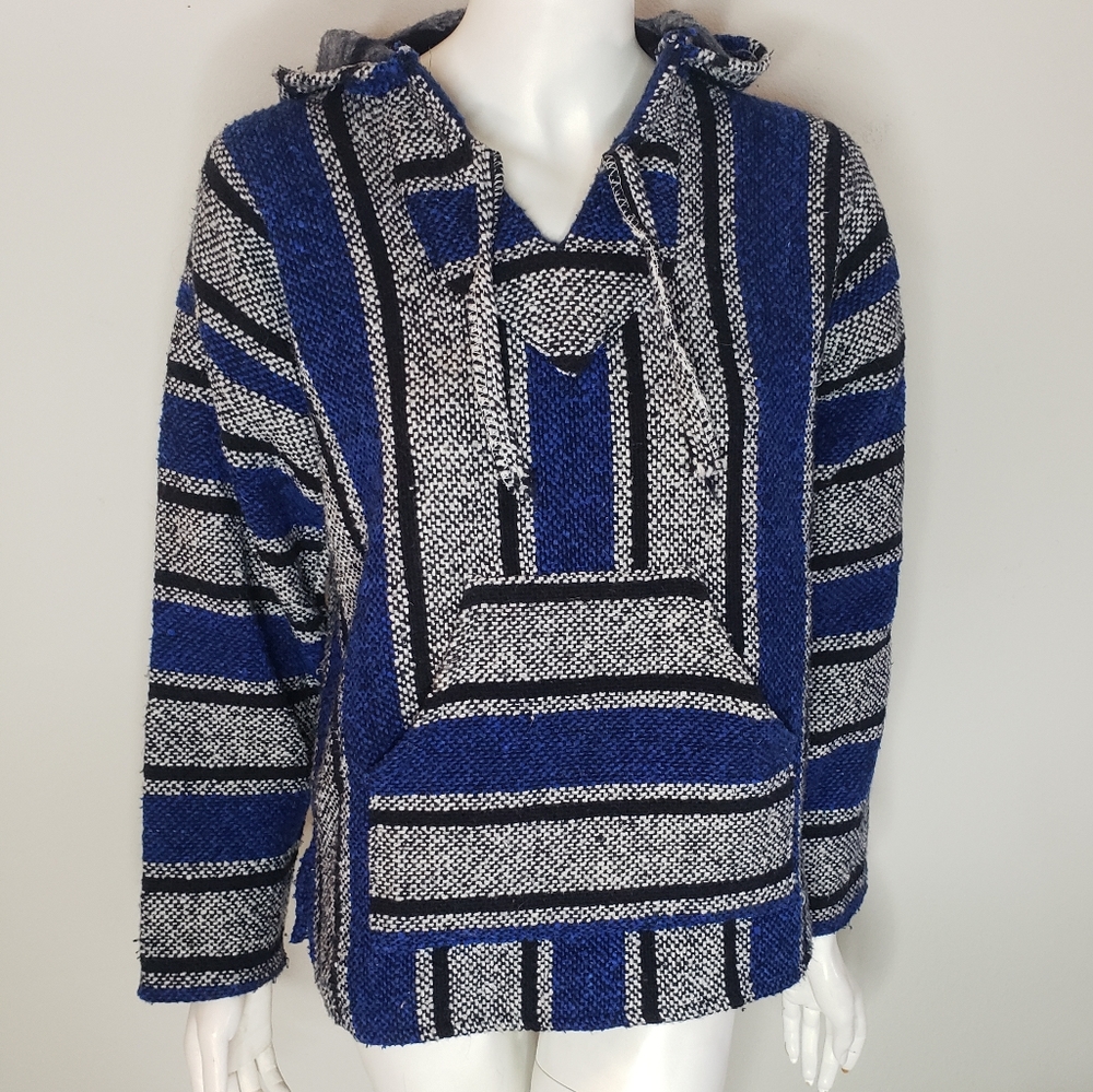 San Patricio Hooded Baja Poncho